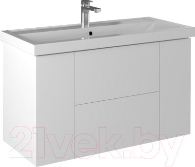Тумба с умывальником Briz Риччи 100 Фостер / 360 03-20100-06 00 БЕЛ - фото