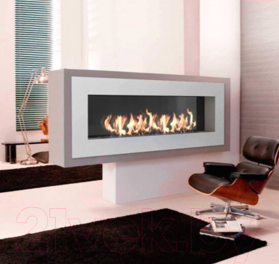 Биокамин Zefire Elliot 1800 (белый, со стемалитом)
