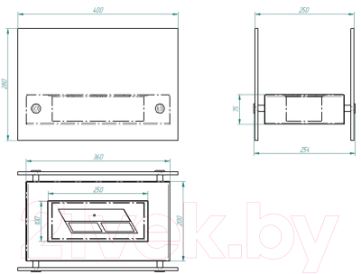 Биокамин Zefire Iceberg (черный)