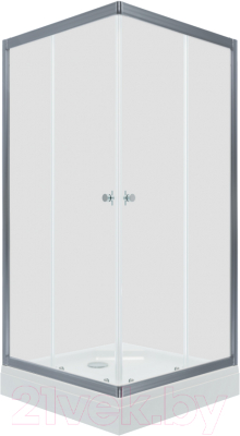 Душевой уголок Triton Вента 80x80 (хром, с поддоном) - фото