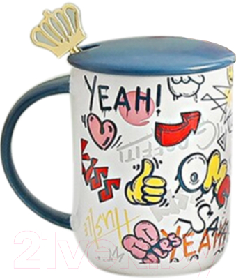 Кружка с ложкой MONAMI SET-88 - фото