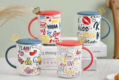 Кружка с ложкой MONAMI SET-88