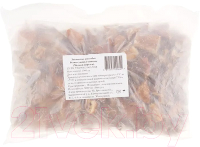 Лакомство для собак Виктус Вымя говяжье мелкой нарезки