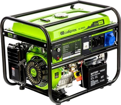 Бензиновый генератор СибрТех БС-8000Э (94549) - фото