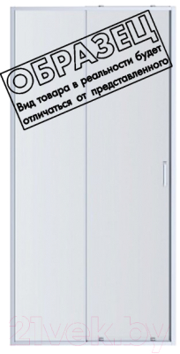 Душевая дверь Aquatek 100x200 / AQ ARI RA 10020BL (черный/прозрачное стекло)