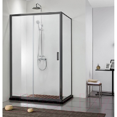 Душевая стенка Aquatek 100x200 / AQ ARI WA 10020BL