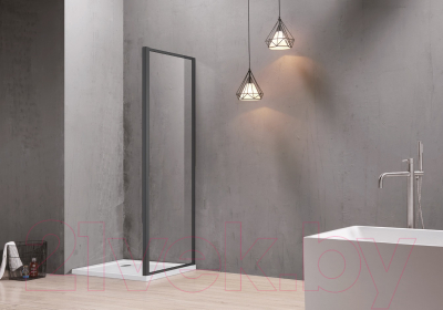 Душевая стенка Aquatek 90x200 / AQ ARI WA 09020BL