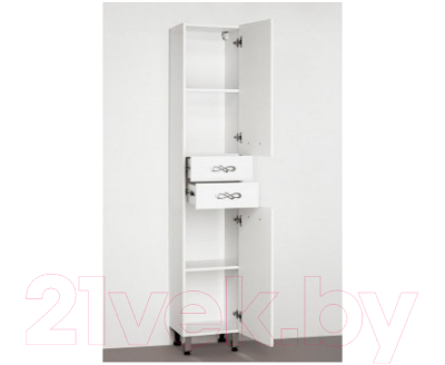 Шкаф-пенал для ванной Style Line Венеция 48см 2 ящика