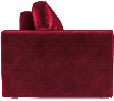 Диван Mebel-Ars Еврокнижка Оскар (бархат красный Star Velvet 3 Dark Red)