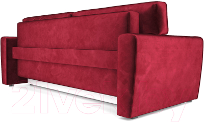 Диван Mebel-Ars Еврокнижка Оскар (бархат красный Star Velvet 3 Dark Red)