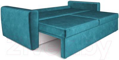 Диван Mebel-Ars Еврокнижка Оскар (бархат сине-зеленый Star Velvet 43 Black Green)