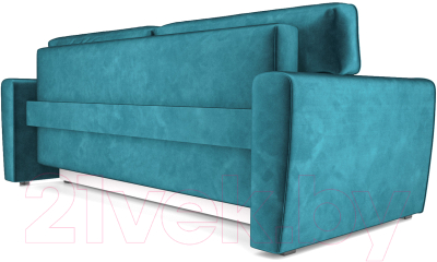 Диван Mebel-Ars Еврокнижка Оскар (бархат сине-зеленый Star Velvet 43 Black Green)