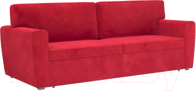Диван Mebel-Ars Еврокнижка Оскар (кордрой красный) - фото