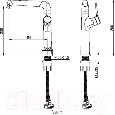 Смеситель Maxonor Pure Life PL1194