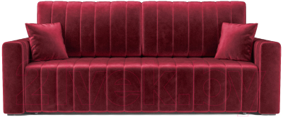 Диван Mebel-Ars Еврокнижка Лондон (бархат красный Star Velvet 3 Dark Red)