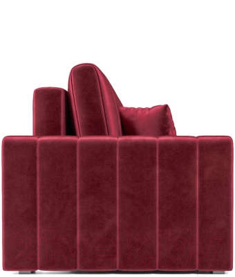 Диван Mebel-Ars Еврокнижка Лондон (бархат красный Star Velvet 3 Dark Red)