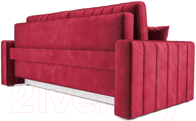 Диван Mebel-Ars Еврокнижка Лондон (бархат красный Star Velvet 3 Dark Red)