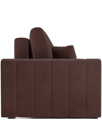 Диван Mebel-Ars Еврокнижка Лондон (велюр шоколад HB-178 16)