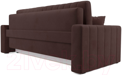 Диван Mebel-Ars Еврокнижка Лондон (велюр шоколад HB-178 16)