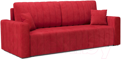 Диван Mebel-Ars Еврокнижка Лондон (кордрой красный) - фото