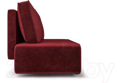 Диван Mebel-Ars Еврокнижка Марк (бархат красный Star Velvet 3 Dark Red)