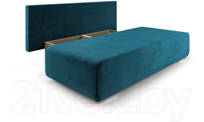 Диван Mebel-Ars Еврокнижка Марк (бархат сине-зеленый Star Velvet 43 Black Green)