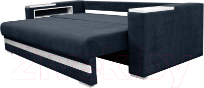 Диван Bobrovmebel Влада 8/2тнц раскладной ТНЦ + 2 пенала (микровелюр симпл 54 серый)