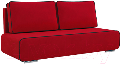 Диван Mebel-Ars Еврокнижка Марк (кордрой красный/черный HB 178-17) - фото