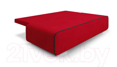 Диван Mebel-Ars Еврокнижка Марк (кордрой красный/черный HB 178-17)