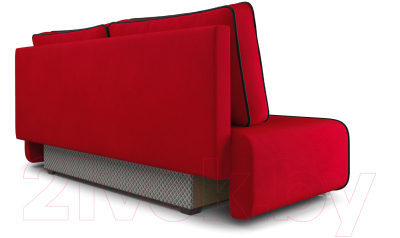 Диван Mebel-Ars Еврокнижка Марк (кордрой красный/черный HB 178-17)