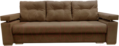 Диван Bobrovmebel Мадрид раскладной (микровелюр симпл 45 коричневый) - фото