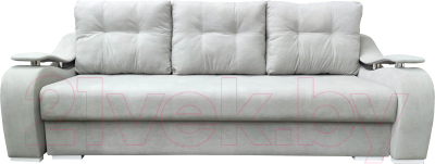 Диван Bobrovmebel Влада 8/3 раскладной (микровелюр симпл 30 светло-серый) - фото