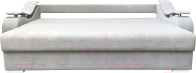 Диван Bobrovmebel Влада 8/3 раскладной (микровелюр симпл 30 светло-серый)