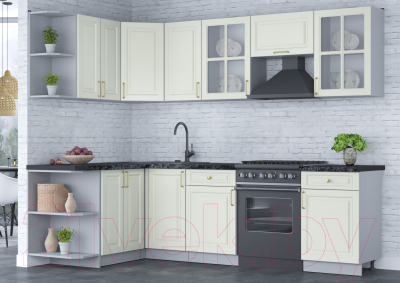 Готовая кухня Интерлиния Мила Шато 1.5x2.6 левая