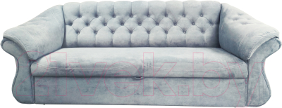 Диван Bobrovmebel Арго 4(Н) раскладной (микровелюр симпл 30 светло-серый) - фото