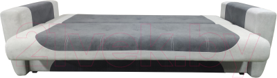 Диван Bobrovmebel Модерн 2 книга раскладной (микровелюр симпл 54/симпл 30 серый/светло-серый)