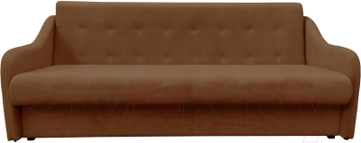 Диван Bobrovmebel Элит 15 раскладной (микровелюр симпл 45 коричневый) - фото
