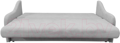 Диван Bobrovmebel Элит 15 раскладной (микровелюр симпл 30 светло-серый)