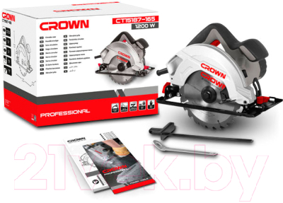 Дисковая пила CROWN CT15187-165