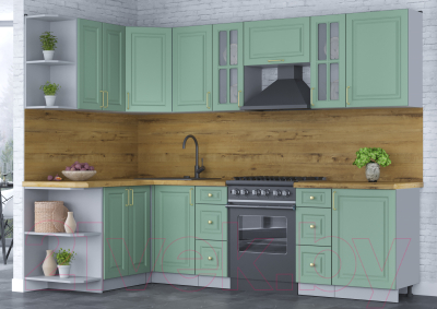 Готовая кухня Интерлиния Мила Шато 1.5x2.7 левая