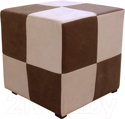 Пуф Bobrovmebel Миранда 1 4 квадрата (микровелюр симпл 45/симпл 42) - фото
