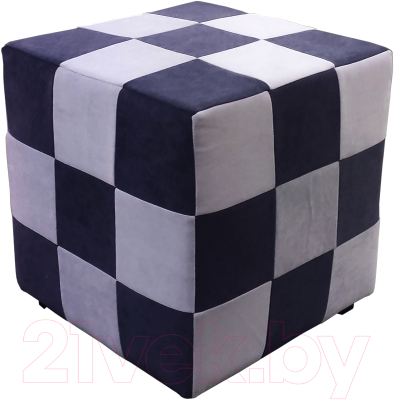 Пуф Bobrovmebel Миранда 1 9 квадратов (микровелюр симпл 54/симпл 30) - фото