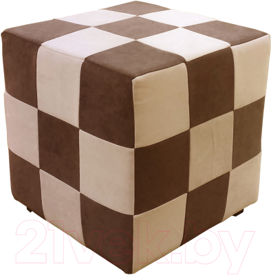 Пуф Bobrovmebel Миранда 1 9 квадратов (микровелюр симпл 45/симпл 42) - фото