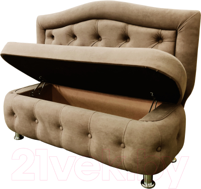 Скамья кухонная мягкая Bobrovmebel Миранда 3 1.2 (микровелюр симпл 42 бежевый)