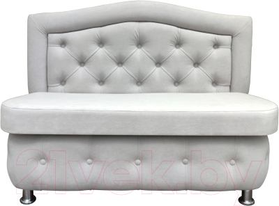 Скамья кухонная мягкая Bobrovmebel Миранда 3 1.2 (микровелюр симпл 30 светло-серый) - фото