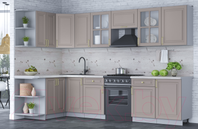 Готовая кухня Интерлиния Мила Шато 1.5x3.1 левая