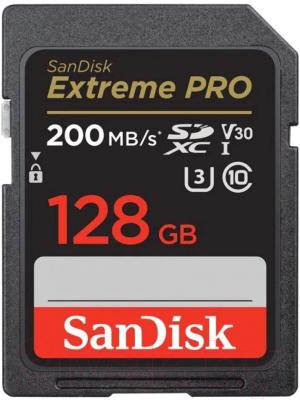 Карта памяти SanDisk Extreme PRO SDXC 128GB (SDSDXXD-128G-GN4IN) - фото