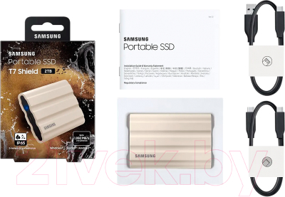 Внешний жесткий диск Samsung T7 Shield 2TB (MU-PE2T0K/WW)