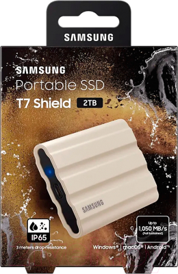 Внешний жесткий диск Samsung T7 Shield 2TB (MU-PE2T0K/WW)