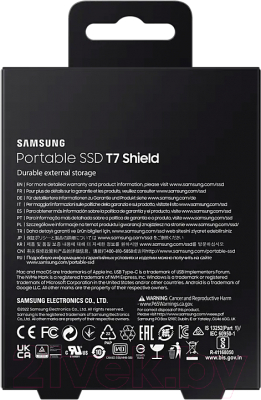 Внешний жесткий диск Samsung T7 Shield 1TB (MU-PE1T0S/WW)